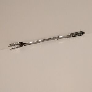 Antique Pickle Fork Flemish by Rogers Bros. A1 Silver Plate Vintage Cutlery